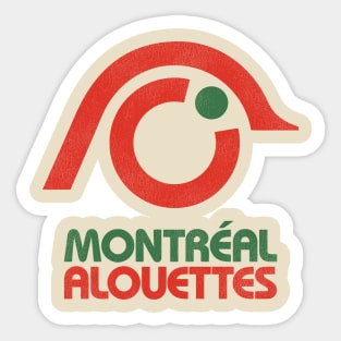 Defunct Montreal Alouettes Football Team Sticker